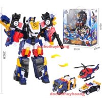 Lực lượng nhí siêu nhân nhí animaltron x Robot siêu khổng lồ cảnh sát không gian Tricop