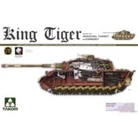 LỤC QUÂN - TAKOM - 2045 - 1/35 MÔ HÌNH XE TĂNG GERMAN KING TIGER HENSCHEL GUN TURRET.