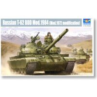 LỤC QUÂN - TRUMPETER - 01554 - 1/35 MÔ HÌNH XE TĂNG SOVIET ARMED FORCES T-62 BDD MAIN BATTLE TANK MOD.1984