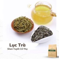 Lục Trà Shan Tuyết Cổ Thụ Hà Giang Trà Hảo Hạng Thiện Tài (1 tôm 2 lá) Túi 200 gram