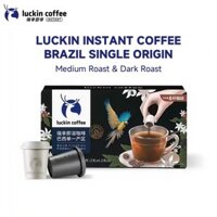 Luckin Coffee Freezed-Dried Instant Coffee Brazil Single Origin Medium Dark Roast (2g x 8 Cups)