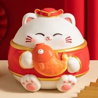 Lucky Cat Piggy Bank Chống Sốc Phong Cách Mới Cho Trẻ Em Heo Đất Dung Tích Lớn Có Thể Được Store