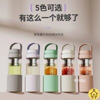 [Lucky] Cốc tách nước trà Cốc trà di động Cốc thủy tinh Cốc thủy tinh chịu nhiệt độ cao có nắp Cốc nước ép 520ml