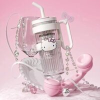 【LUCKY】 Kuromi Bình Nước Nhựa Dung Tích Lớn Ống Hút Cốc Nước TRITAN Cốc Di Động Chịu Nhiệt Độ Cao 1000ml
