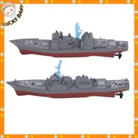 LUCKYBABY Điều khiển từ xa 2.4GHz Mô phỏng thuyền mini Tàu chiến Nước Trẻ em Đồ chơi trẻ