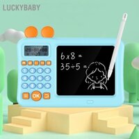 LUCKYBABY Máy tính trẻ em với Notepad học toán cộng trừ nhân chia WordPad