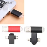 LUCKYBABY Thẻ nhớ USB Ổ đĩa flash di động nhỏ gọn có sang loại C và Bộ chuyển đổi Micro cho Windows 98 OS X 9