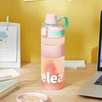 【LUCKY】Bình nước thể thao Tritan chịu nhiệt độ cao bình nước nhựa dung tích lớn ly cầm tay cốc ống hút kín chống rò rỉ bình nước thể hình 660ml 1100ml