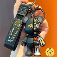 【LUCKY】Móc Chìa Khóa Cặp Đôi Gấu Bông Nhỏ Nửa Cơ Học Đáng Yêu