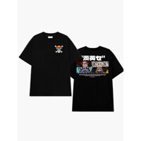 Luffy One|Piece Áo thun nam nữ Oversize màu đen form rộng cotton dày dặn Local Brand StreetSavvy's