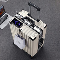 Luggage Large Capacity Aluminum Frame Suitcase Men And Women New Student Trolley Case Universal Whe