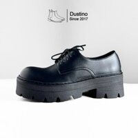 (Lùi 1 Size) Giày Chunky Derby nam nữ, giày đốc nam buộc dây mũi tròn