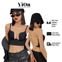 [Lùi size] Áo lót mặc áo hở lưng khoét ngực chữ U mút 1,5 cm cao cấp đa năng Yion Underwear AU04