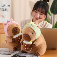 Luimo Capybara Biến Thành Bánh Mì Mũ Khủng Long Lông Tơ Đồ Chơi Sang Trọng Động Vật Hoạt Hình Đáng Yêu Búp Bê Nhồi Bông Quà Tặng Ngày Lễ Trang Trí Nhà Sofa Gối Sang Trọng SBS