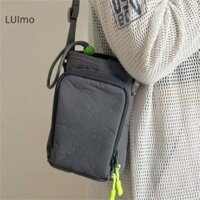 Luimo Cốc Nước Chai Đeo Vai Túi Cốc Nước Màu Trơn Nylon Đeo Ngang Túi Điện Thoại Ngoài Trời Di Động Túi Đeo Vai SBS