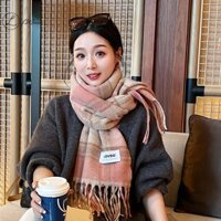 Luimo Giả Khăn Cashmere Cho Nữ Ấm sel Khăn Choàng Tất Cả Trận Đấu Kẻ Sọc * Bán Chạy