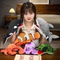 Luimo Nhồi Bông Sang Trọng Động Vật Biển Đồ Chơi Giáo Dục Tay Ngón Tay Câu Chuyện Con Rối Kawaii Búp Bê Bạch Tuộc Chú Hề Cá Giáng Sinh Quà Tặng Năm Mới * Bán Chạy