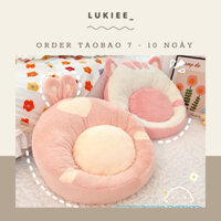 Lukiee Ghế Lười Sofa Hình Gấu Hồng, Nệm Đệm Ghế Ngồi Bệt, Đệm Lót Ghế Văn Phòng, Gối Ôm Tựa Lưng Sofa Decor Trang Trí