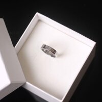 □✣LUKIYY Nhẫn 11 MMM 6 Kiểu Nhẫn Thép Titan Nhẫn Nhẫn Đuôi Heo