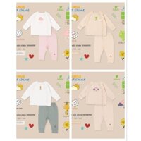 [Lullaby] Bộ cài chéo Bamboo Lullaby cho bé sơ sinh