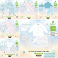 Lullaby- Bộ cài giữa dài tay sơ sinh mỏng (0-6M) NH601P bé trai/ bé gái (chất Petit)