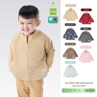 [Lullaby/Chính Hãng] Áo khoác kéo khoá chất nỉ 2 mặt Lullaby cho bé trai, bé gái NH273V