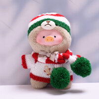 Lulu Pig Quần Áo LuLu Lợn Búp Bê Giáng Sinh Bánh Gừng Người Áo Len Mũ Bộ Quần Áo Cho Bé