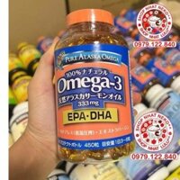 LULU_ Viên Uống Dầu Cá hồi Omega 3 Pure Alaska Nhật bản hộp 450 viên _Chuẩn Nhật
