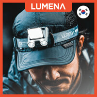 LUMENA X3 LED Head Lantern Beige Khaki 1300mAh 900Lm Rechargeable Portable Camping Hiking Running
