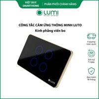 [Lumi] Công Tắc Cảm Ứng Thông Minh Luto Kính Phẳng Viền Bo Nhôm Điều Khiển Từ Xa Bằng Smartphone - Việt Duy Smarthome