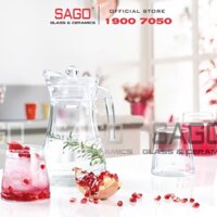 Luminarc P5362 - Bộ Bình Thủy Tinh Luminarc Bucolique 1.3 lít (5 món) | Thủy Tinh Cao Cấp