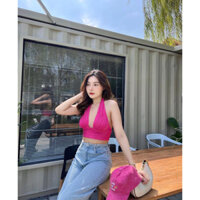 ✨Luminous - Áo croptop hay dây hở lưng khoét ngực siêu tôn dáng✨