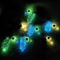 Luminous Fine Flash Treo Lỗ Cung Hoàng Đạo Dễ Thương Dạ Quang Túi Vịt Móc Khóa Mặt Dây Chuyền 25.3.27