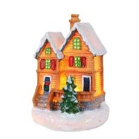 Luminous Room Miniature village House Red - Coral