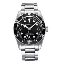 Luminous Waterproof Automatic Mechanical Mens Watch with Stainless Steel Strap,Miyota 8215 Movement