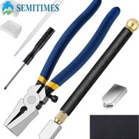 Lunaedge 10 Chiếc Máy Cắt Kính, Kìm Hoạt Động Bằng Kính Cong Mở Bu Lông Cắt Bộ Dụng Cụ Cắt Kính, Bộ Dụng Cụ Kính Hạng Nặng Chạy Kìm Cắt Ngói Kính Màu