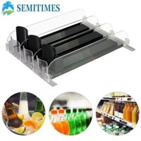 Lunaedge Hộp sắp xếp, Hộp đựng đồ uống tự trộn có thể điều chỉnh chiều rộng, Kệ lưu trữ Lò xo đẩy Glide Đồ uống hình chữ E Kệ đựng bia