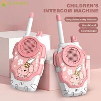 Lunanov 2 Đồ chơi bộ đàm cho trẻ em, Bộ đàm cầm tay Mini tương tác không dây dành cho cha mẹ và con cái, Bộ thu phát thỏ & ếch Không bức xạ Máy liên lạc giữa cha mẹ và con cái Boy / Girl