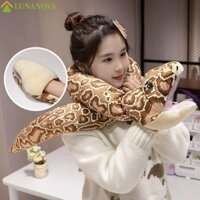 Lunanov Búp Bê Rắn Nhồi Bông, Đồ Chơi Sang Trọng Rắn Khổng Lồ Dài Mô Phỏng, Hổ Mang Món Quà Vui Nhộn Trang Trí Nhà Động Vật Tay Con Rối Đồ Chơi Sinh Nhật