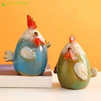 Lunanov Gốm Heo Đất, Tiết Kiệm Sáng Tạo Tiền Heo Đồng Xu, Gà Con Thu Nhỏ Hình Gà Bền Hộ Gia Đình Dễ Thương Hộp Đựng Tiền Cho Bé Gái