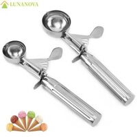 Lunanov Muỗng Kem Inox 304 Không Dính Bánh Trái Cây Hạng Nặng Dưa Baller Tiện Ích Nhà Bếp
