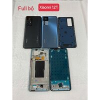 Lưng/Bộ Vỏ Xiaomi 12T Zin New Hãng | Kèm Phím + Kính Cam|