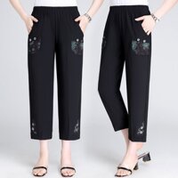 Luo Quần Dài Lưng Cao Co Giãn Thời Trang Cho Phụ Nữ Trung Niên