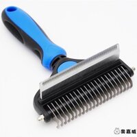 Lược chải cho thú cưng 2 trong 1, lược gỡ rối đặc biệt để loại bỏ lông rụng, răng dày, lược chải chó, dụng cụ chải lông cho mèo