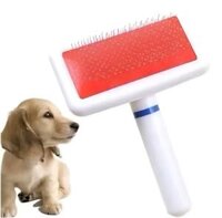Lược Chải Lông Chó Mèo Cán Trắng Tiện Lợi