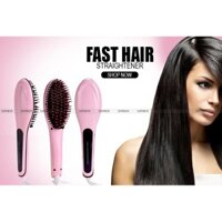 Lược chải thẳng tóc Fast Hair Straightener HQT-906 ( Hồng )