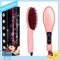 Lược chải tóc dùng điện Ionic Ceramic Brush USA - King's Garden