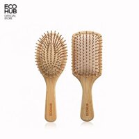 Lược chải tóc ECOHUB làm từ tre nhỏ gọn bỏ túi tiện dụng - lược tròn