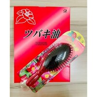 Lược chải tóc Ikemoto chống tĩnh điện bổ sung tinh dầu Tsubaki Oil TSU60 (Made in Japan)