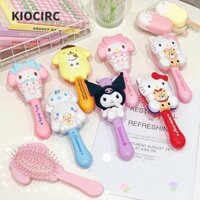 Lược Chải Tóc KIOCIRC, Lược Đệm Không Khí ABS Sanrio Tinh Tế, Lược Massage Túi Khí Nữ Hoạt Hình Hello Kitty Cinnamoroll